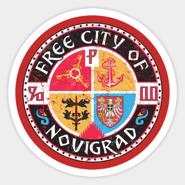 Free City of Novigrad Sticker by MindsparkCreative